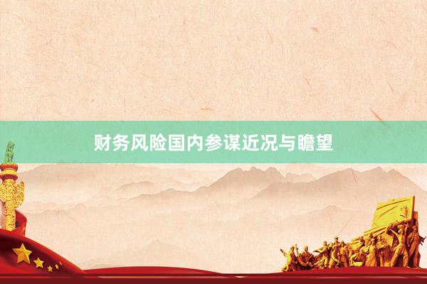 财务风险国内参谋近况与瞻望